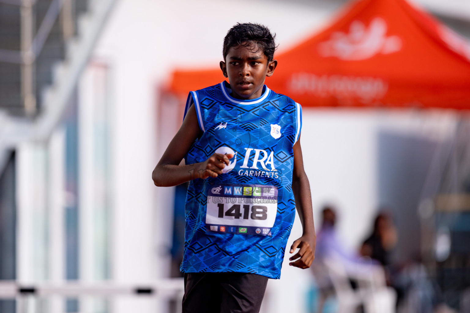 Day 3 of MWSC Interschool Athletics Championships 2024 held in Hulhumale Running Track, Hulhumale, Maldives on Monday, 11th November 2024. 
Photos by: Hassan Simah / Images.mv