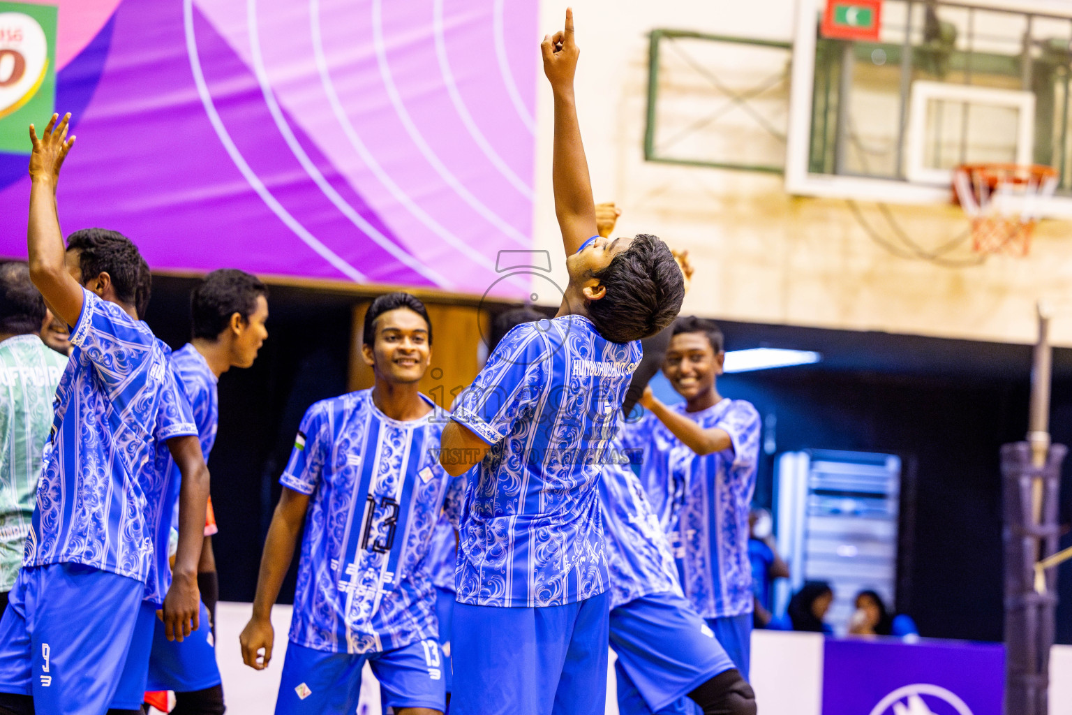 Finals of Interschool Volleyball Tournament 2024 was held in Social Center at Male', Maldives on Friday, 6th December 2024. Photos: Nausham Waheed / images.mv