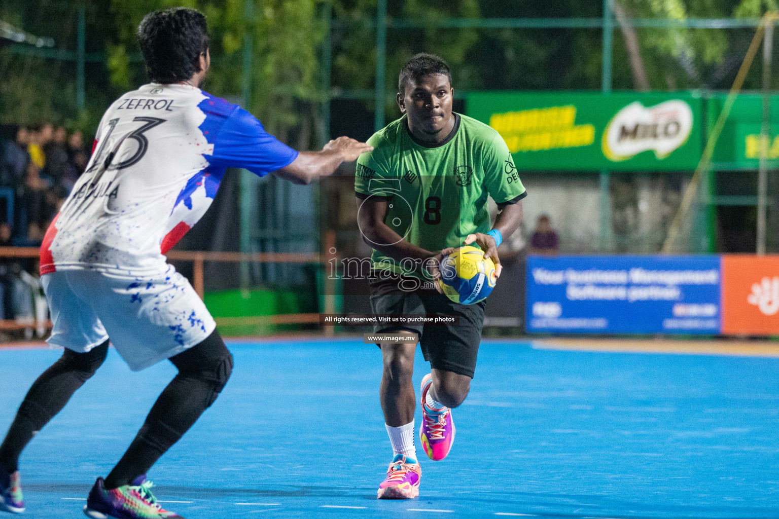 Day 3 of 6th MILO Handball Maldives Championship 2023, held in Handball ground, Male', Maldives on Friday, 22nd May 2023 Photos: Nausham Waheed/ Images.mv