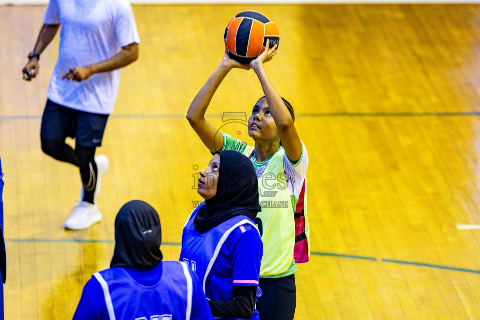 Kulhudhuffushi Youth & Recreation Club vs Sports Club Shining Star in Day 3 of 21st National Netball Tournament was held in Social Canter at Male', Maldives on Saturday, 18th May 2024. Photos: Nausham Waheed / images.mv