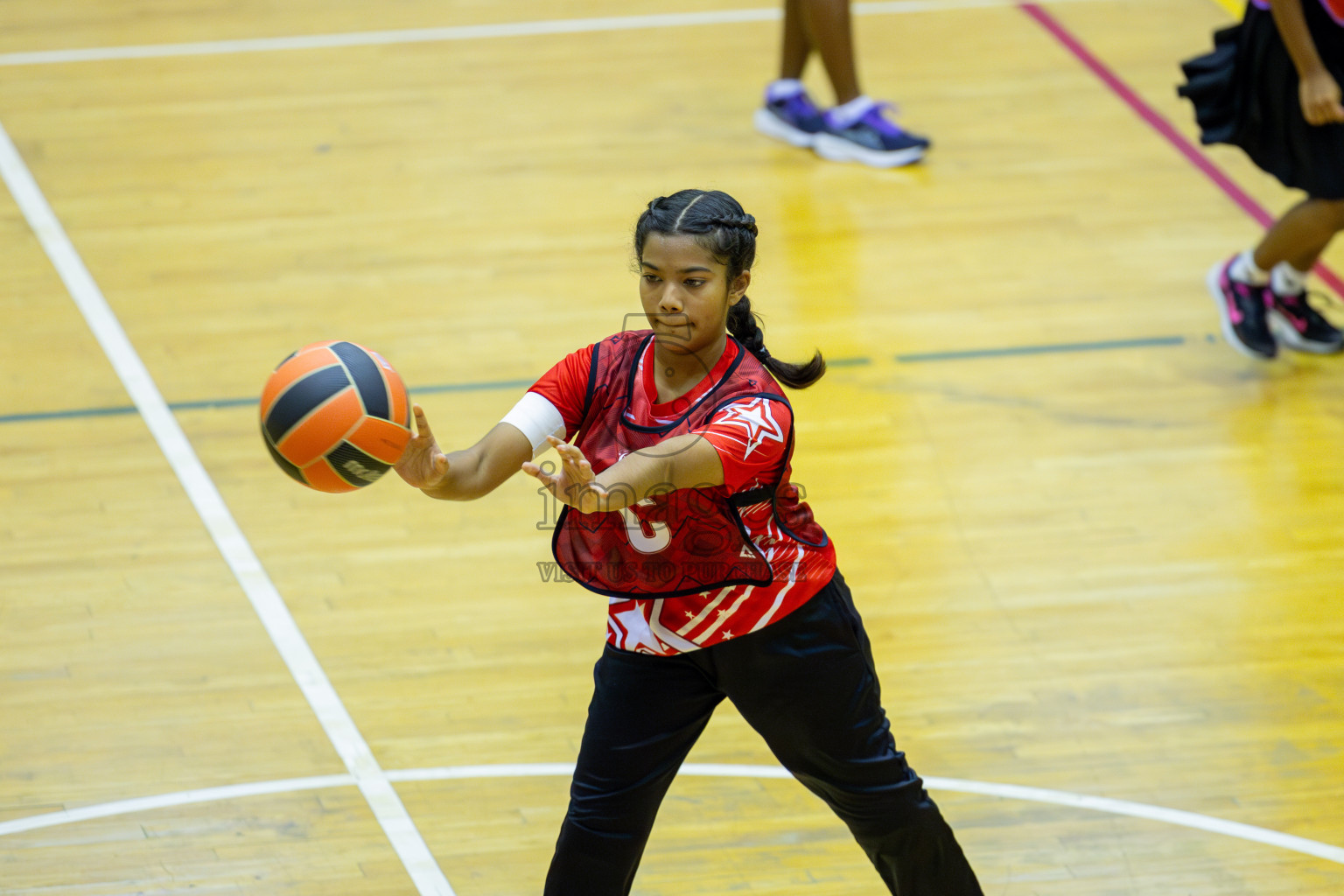 Day 13 of 25th Inter-School Netball Tournament was held in Social Center at Male', Maldives on Saturday, 24th August 2024. Photos: Mohamed Mahfooz Moosa / images.mv