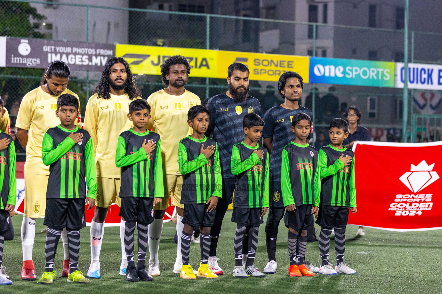 Opening of Golden Futsal Challenge 2024 with Charity Shield Match between L.Gan vs Th. Thimarafushi was held on Sunday, 14th January 2024, in Hulhumale', Maldives Photos: Ismail Thoriq / images.mv