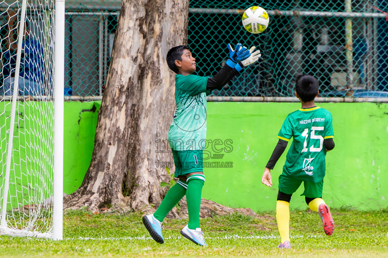 Day 1 of MILO Academy Championship 2025 (U-12) was held at Henveiru Stadium in Male', Maldives on Thursday, 1st May 2025. Photos: Nausham Waheed / images.mv