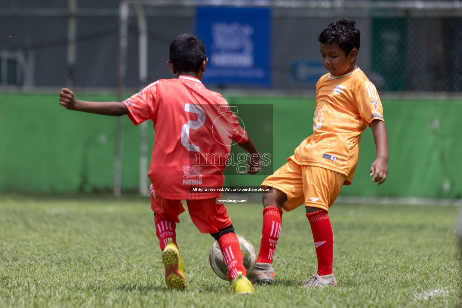 Day 1 of Nestle kids football fiesta, held in Henveyru Football Stadium, Male', Maldives on Wednesday, 11th October 2023 Photos: Shut Abdul Sattar/ Images.mv