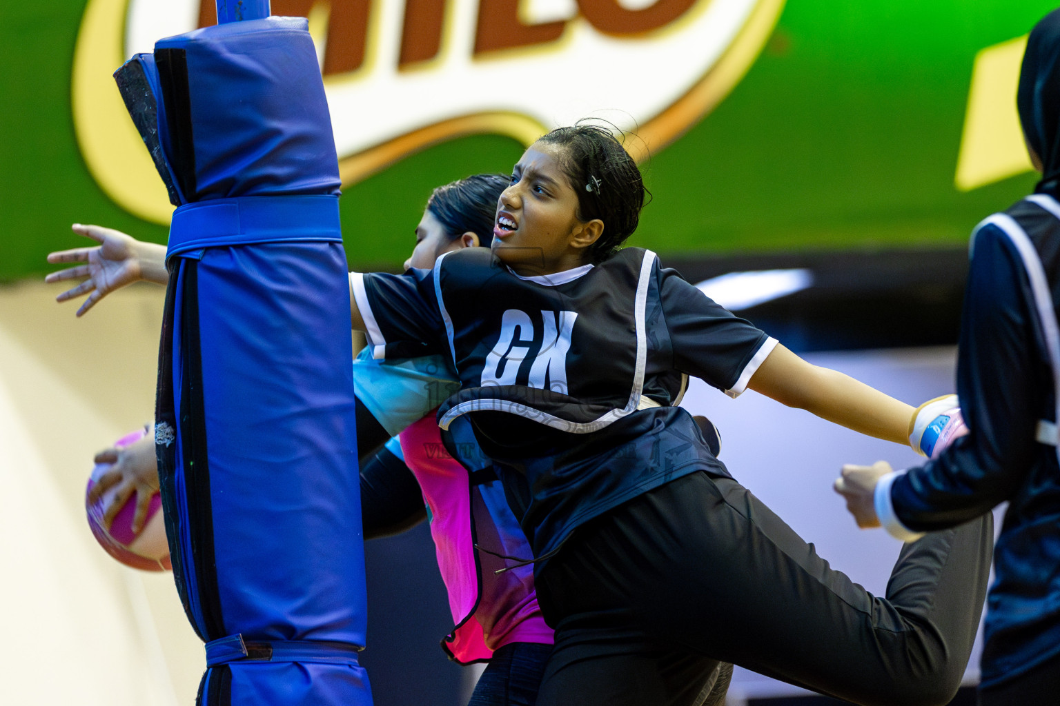 AIS Netball Academy vs MV Netters Academy in Day 6 of 3rd Netball Junior Championship, held at Social Center on Friday 24th January 2025 . Photos: Shuu Abdul Sattar / images.mv