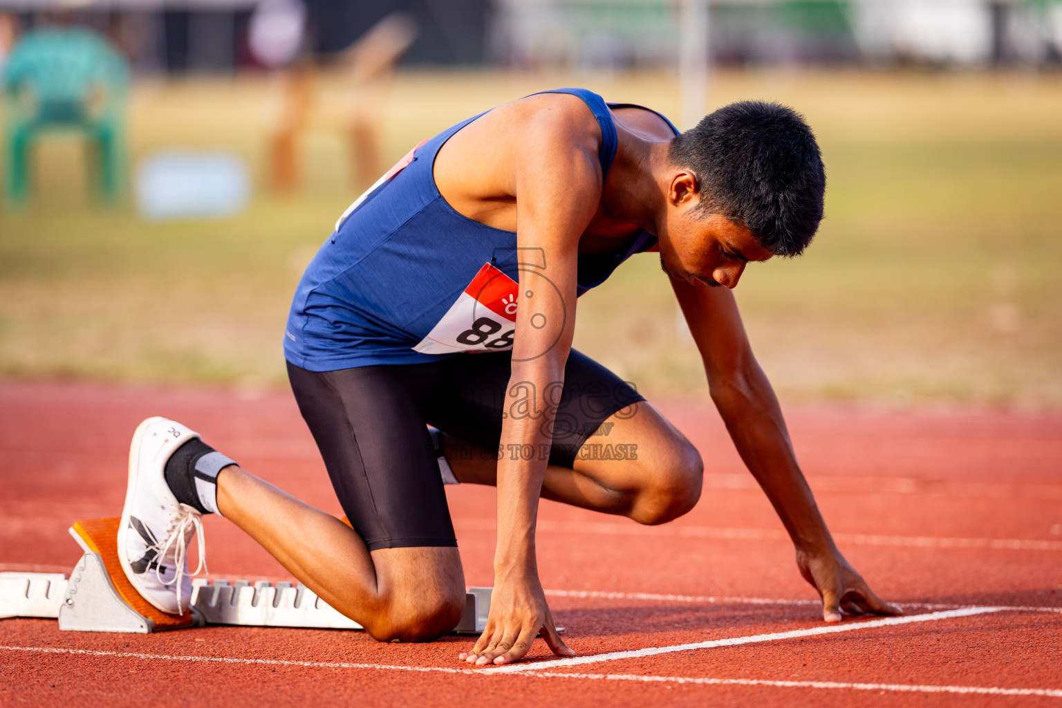Day 3 of Inter-school Athletics Championship 2025 held in Ekuveni Synthetic Track, Male', Maldives on Wednesday, 08th October 2025. Photos by: Nausham Waheed / Images.mv