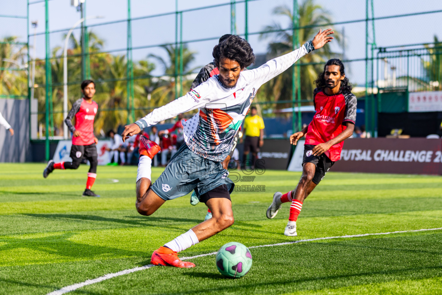 Young Stars vs SDZ Juniors in Day 8 of BG Futsal Challenge 2024 was held on Tuesday, 19th March 2024, in Male', Maldives Photos: Nausham Waheed / images.mv