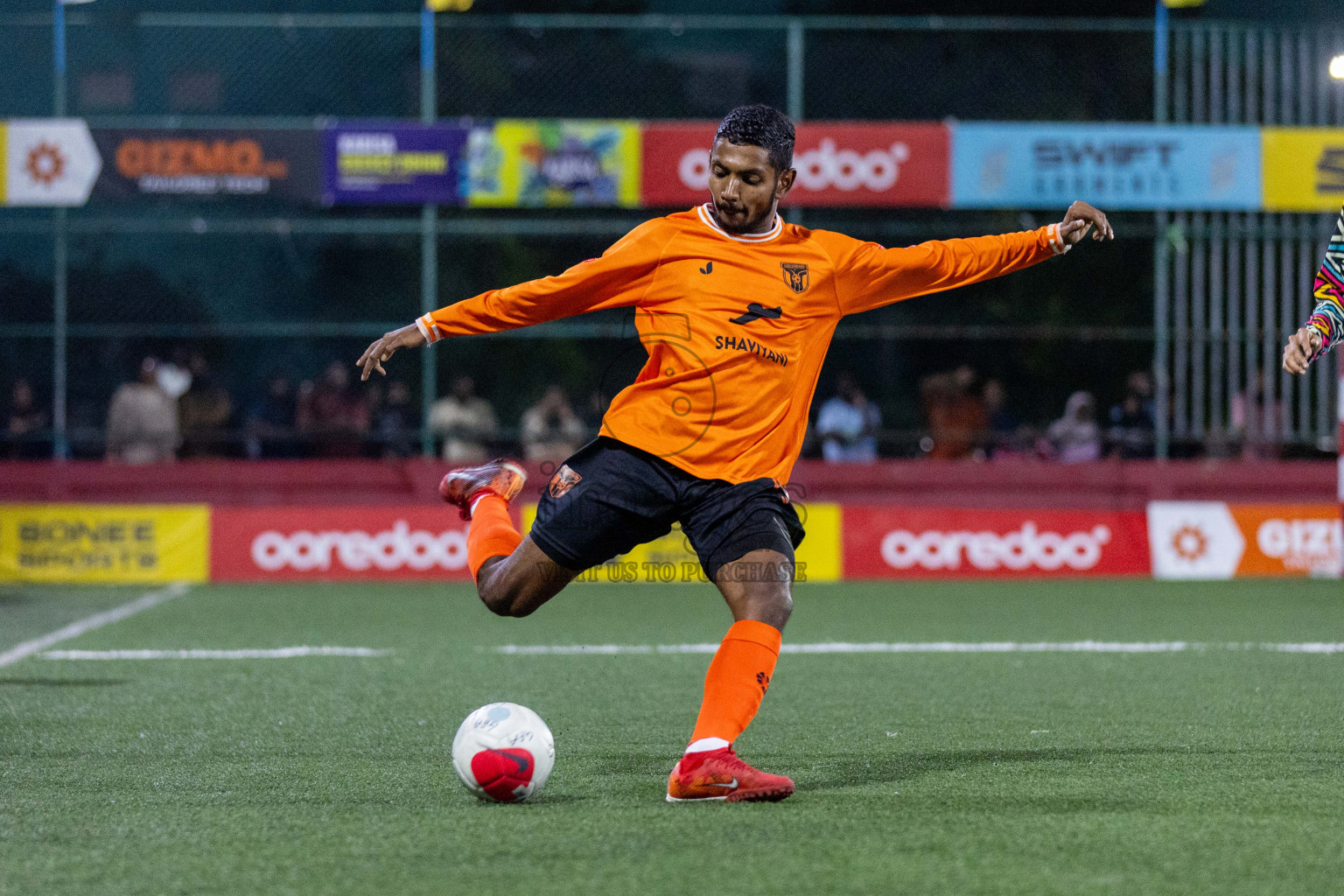 Th Hirilandhoo vs Th Madifushi in Day 15 of Golden Futsal Challenge 2024 was held on Monday, 29th January 2024, in Hulhumale', Maldives Photos: Nausham Waheed / images.mv