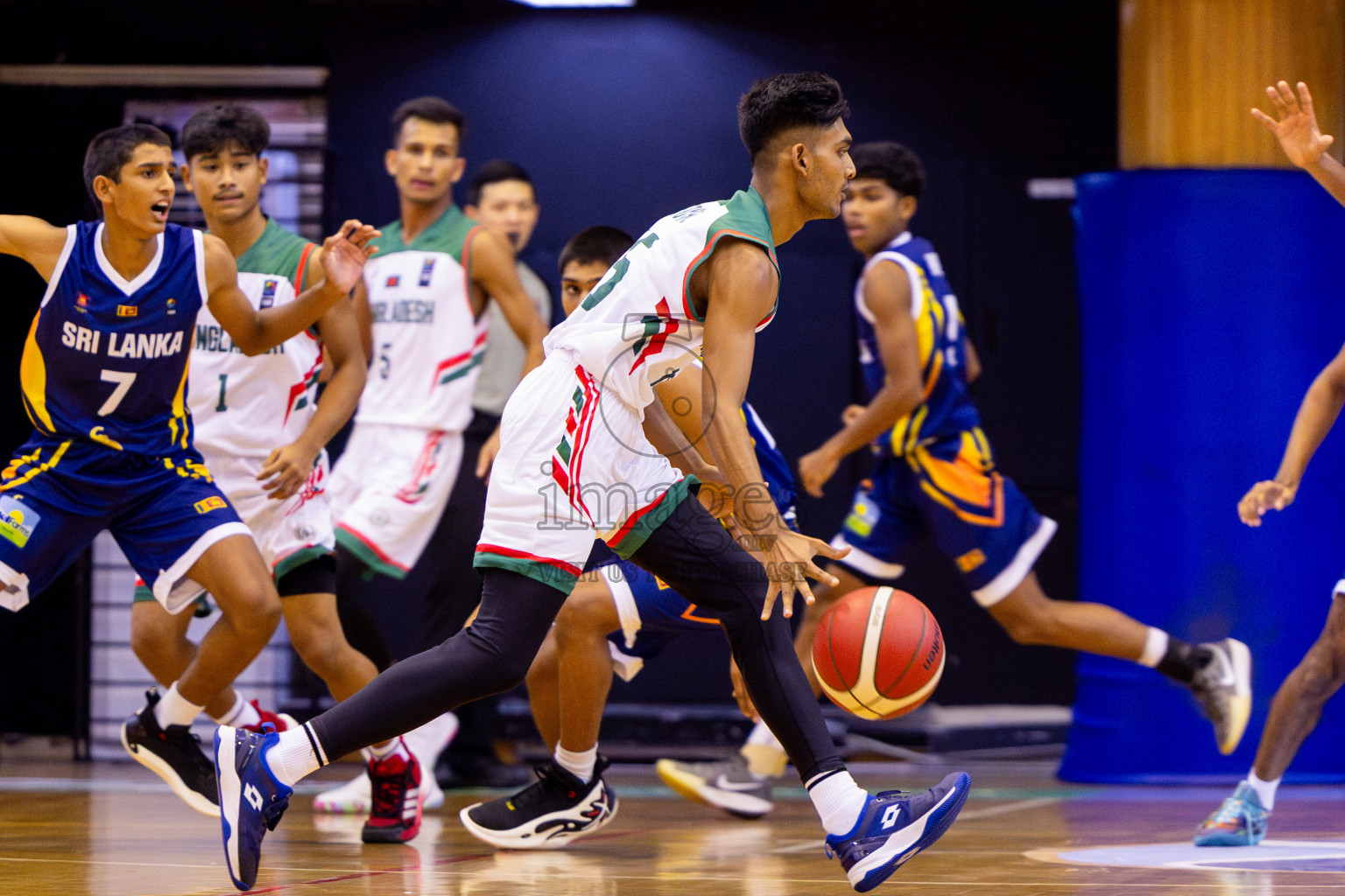 Sri Lanka vs Bangladesh in Day 2 of Under 16 Asian Cup SABA Qualifiers 2025 was held in Social Center, Male', Maldives on Friday, 13th June 2025. Photos: Nausham Waheed / images.mv