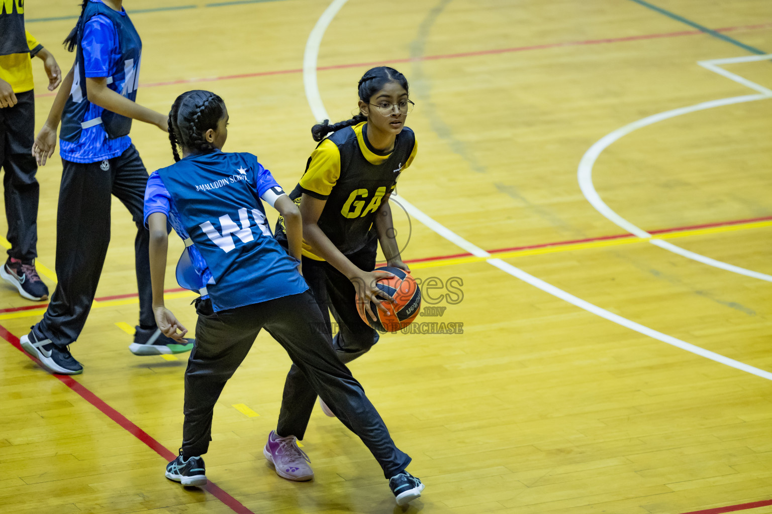 Day 12 of 25th Inter-School Netball Tournament was held in Social Center at Male', Maldives on Thursday, 22nd August 2024.