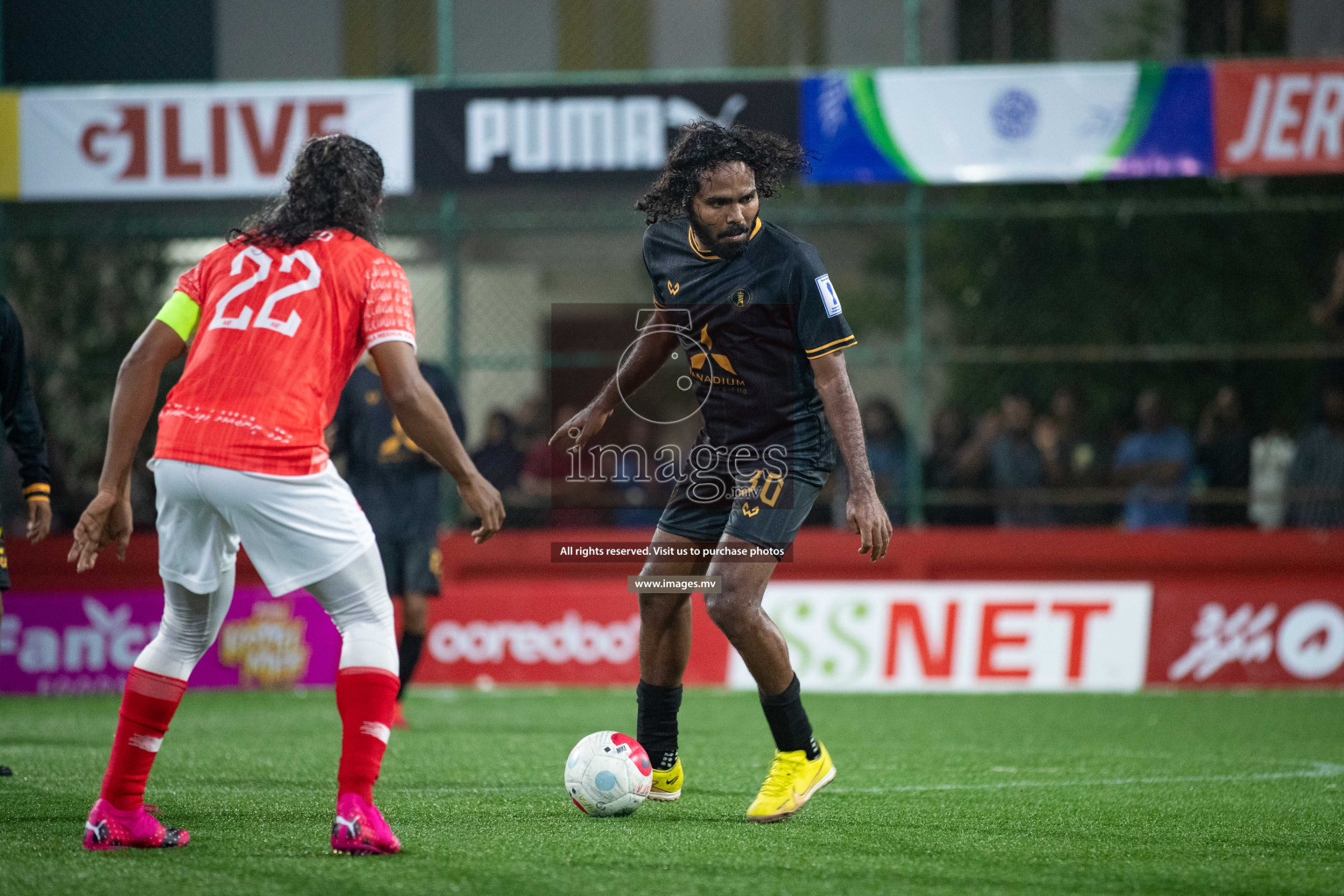 HA. Maarandhoo vs HA. Thuraakunu in Day 3 of Golden Futsal Challenge 2023 on 07 February 2023 in Hulhumale, Male, Maldives