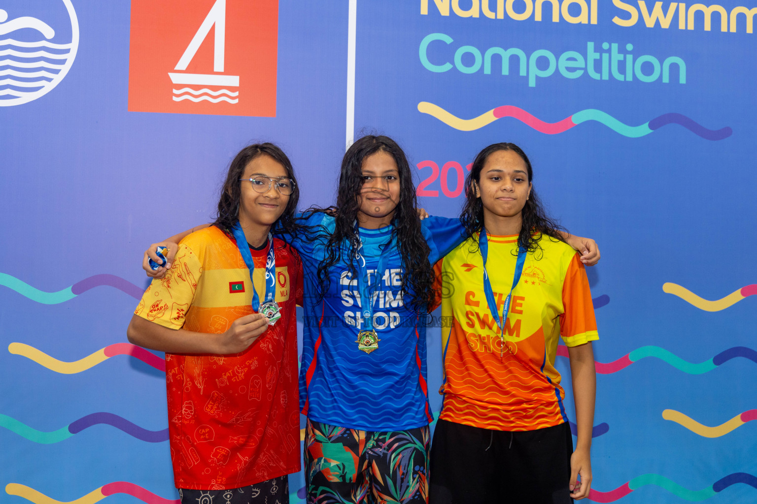 Day 6 of National Swimming Competition 2024 held in Hulhumale', Maldives on Wednesday, 18th December 2024. Photos: Mohamed Mahfooz Moosa / images.mv