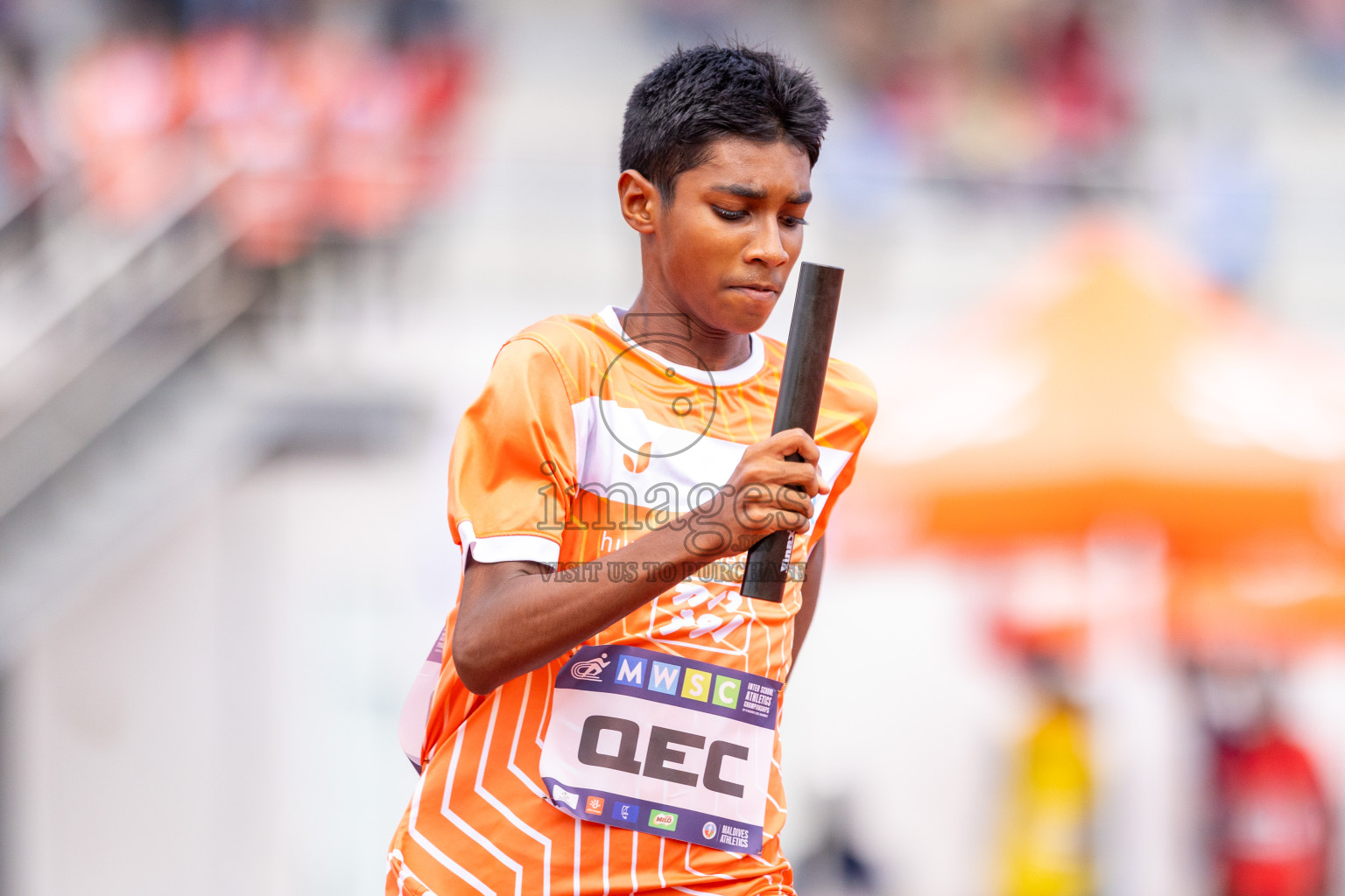 Day 5 of MWSC Interschool Athletics Championships 2024 held in Hulhumale Running Track, Hulhumale, Maldives on Wednesday, 13th November 2024. Photos by: Raif Yoosuf / Images.mv