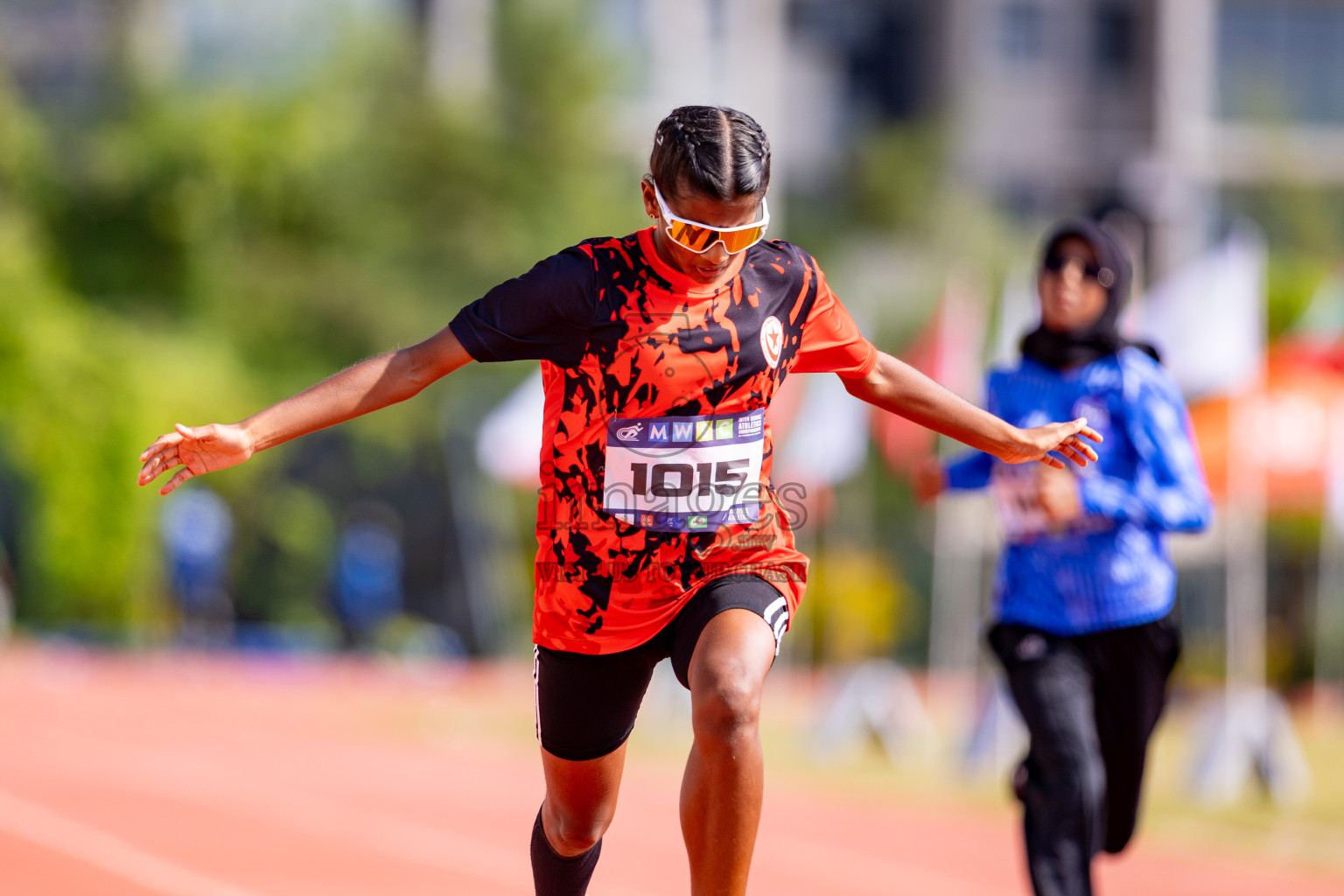 Day 3 of MWSC Interschool Athletics Championships 2024 held in Hulhumale Running Track, Hulhumale, Maldives on Monday, 11th November 2024. 
Photos by: Hassan Simah / Images.mv