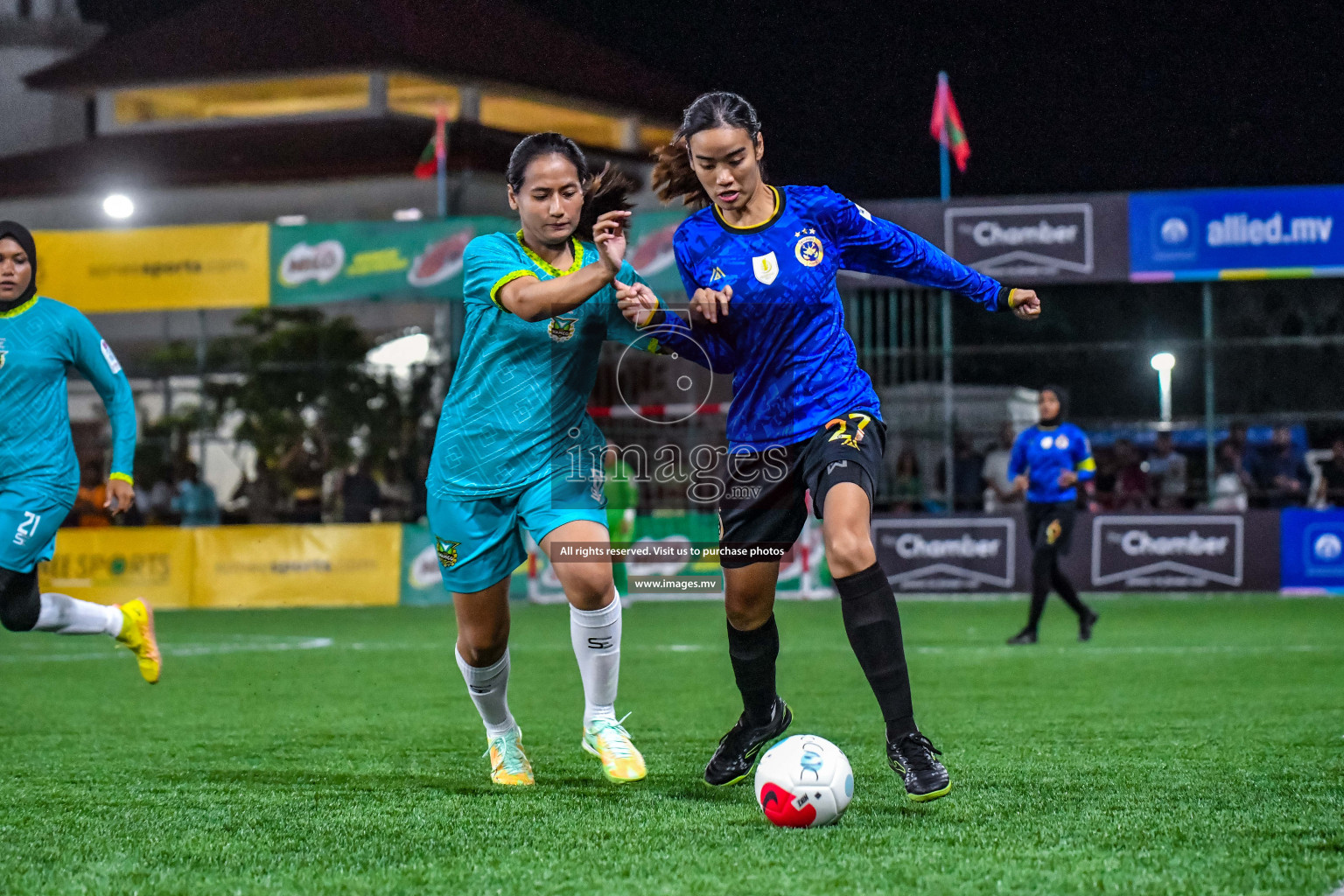 MPL vs WAMCO in Eighteen Thirty Women's Futsal Fiesta 2022 was held in Hulhumale', Maldives on Saturday, 8th October 2022. Photos: Nausham Waheed / images.mv