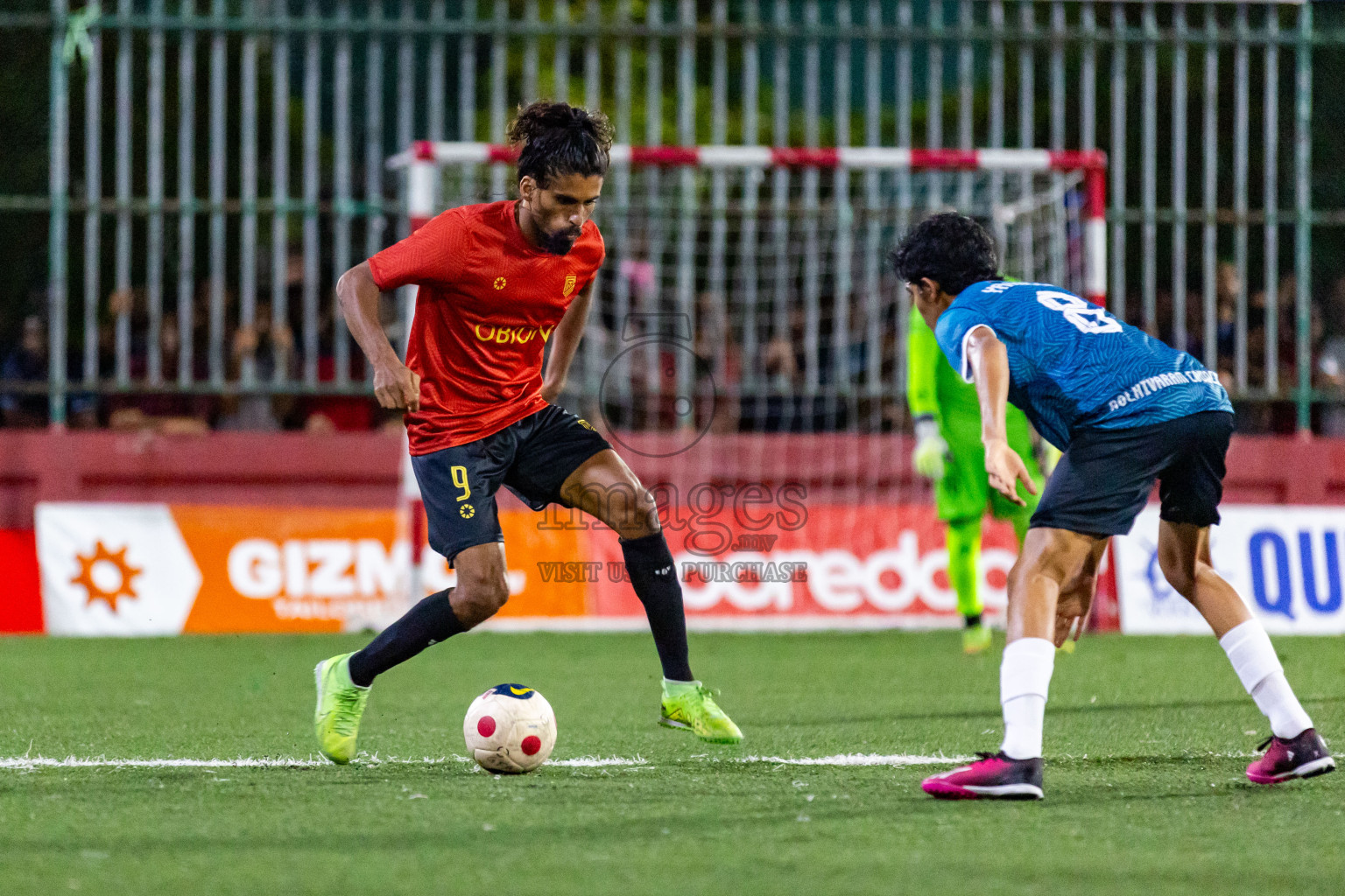 HDh Naivaadhoo vs HDh Nolhivaran in Day 23 of Golden Futsal Challenge 2024 was held on Tuesday , 6th February 2024 in Hulhumale', Maldives Photos: Nausham Waheed / images.mv