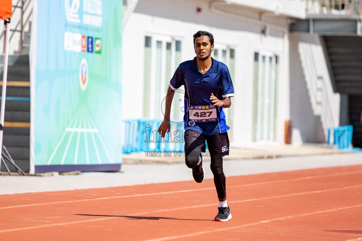 Day 2 of MWSC Interschool Athletics Championships 2024 held in Hulhumale Running Track, Hulhumale, Maldives on Sunday, 10th November 2024. 
Photos by:  Hassan Simah / Images.mv