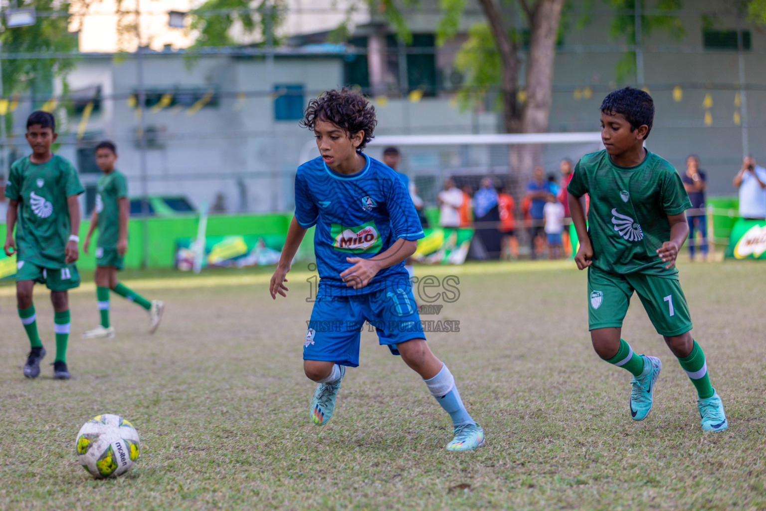 Day 2  of MILO Academy Championship 2024 - U12 was held at Henveiru Grounds in Male', Maldives on Thursday, 5th July 2024. Photos: Shuu Abdul Sattar / images.mv