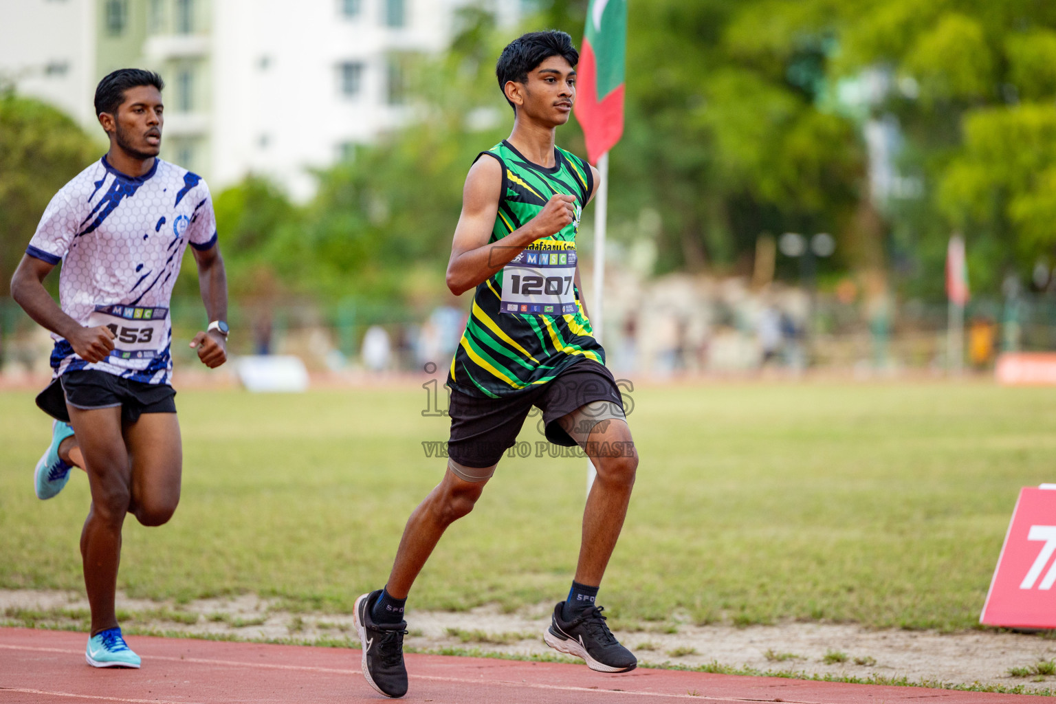 Day 2 of MWSC Interschool Athletics Championships 2024 held in Hulhumale Running Track, Hulhumale, Maldives on Sunday, 10th November 2024. 
Photos by: Hassan Simah / Images.mv