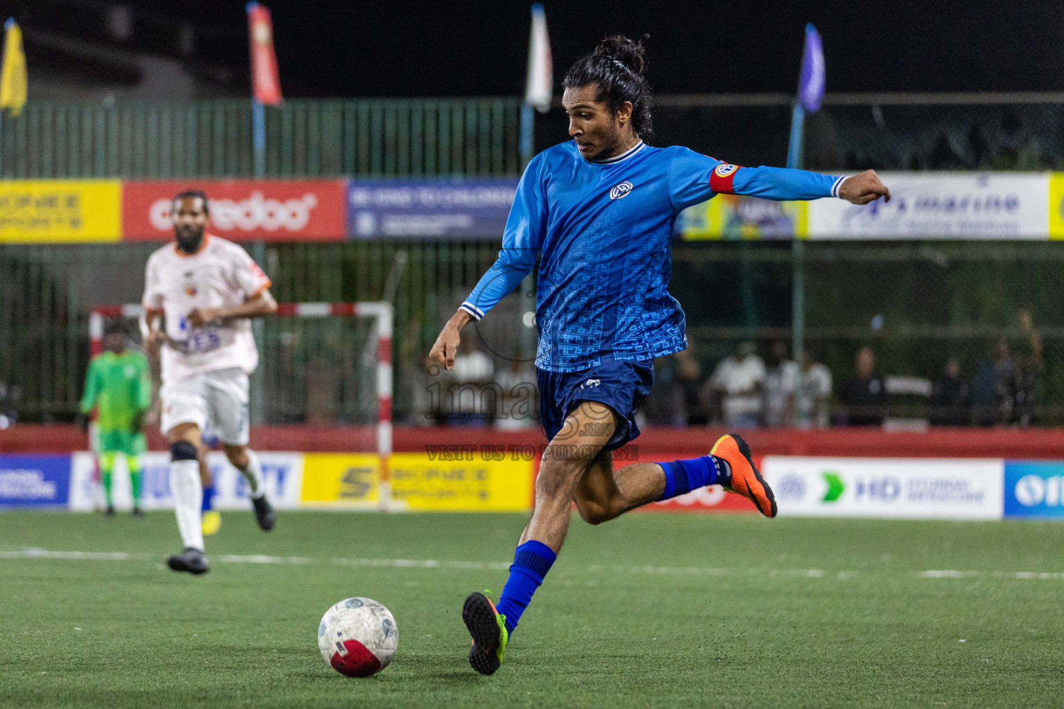 GA Gemanafushi vs GA Maamendhoo in Day 19 of Golden Futsal Challenge 2024 was held on Friday, 2nd February 2024 in Hulhumale', Maldives Photos: Nausham Waheed / images.mv