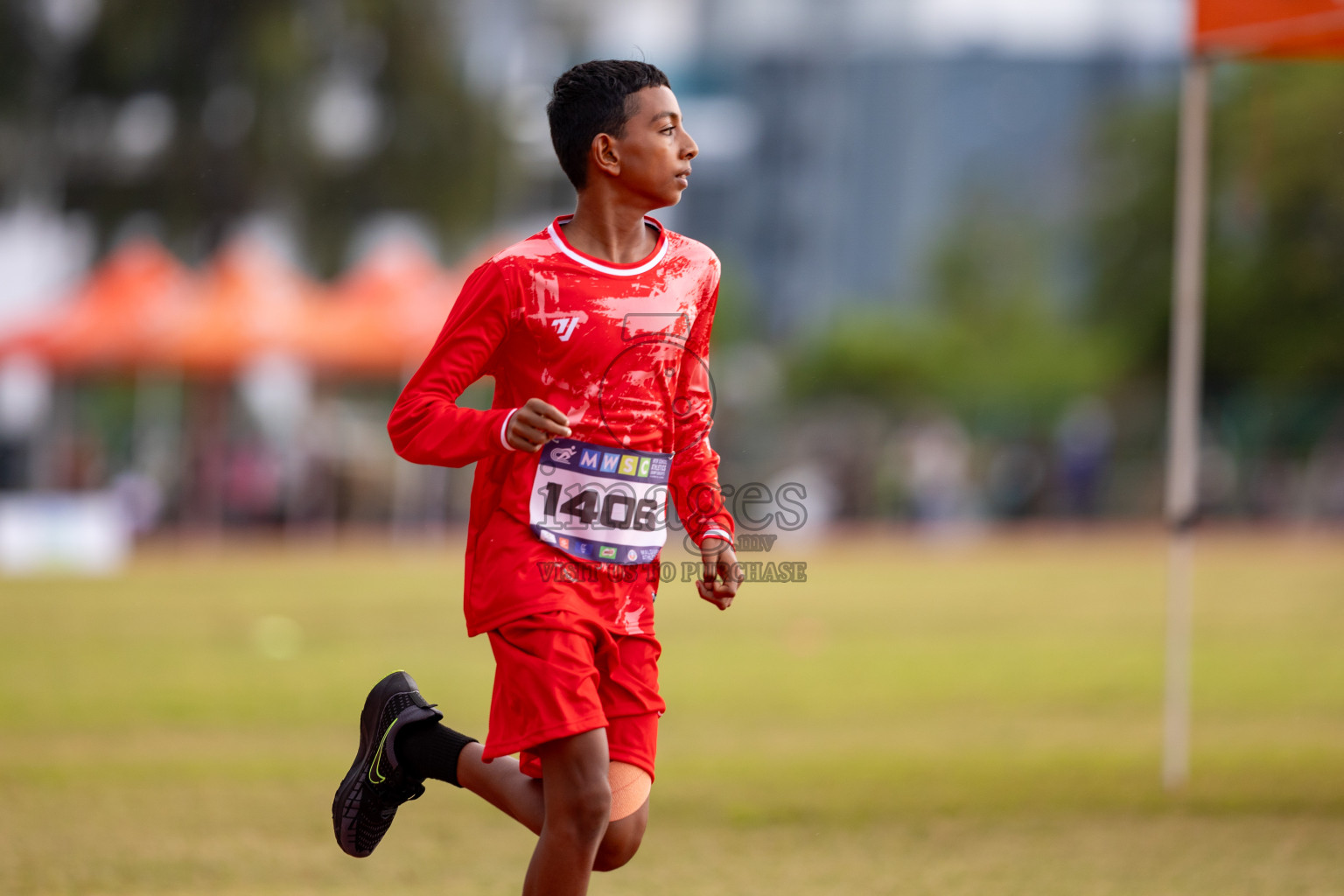 Day 3 of MWSC Interschool Athletics Championships 2024 held in Hulhumale Running Track, Hulhumale, Maldives on Monday, 11th November 2024. 
Photos by: Hassan Simah / Images.mv