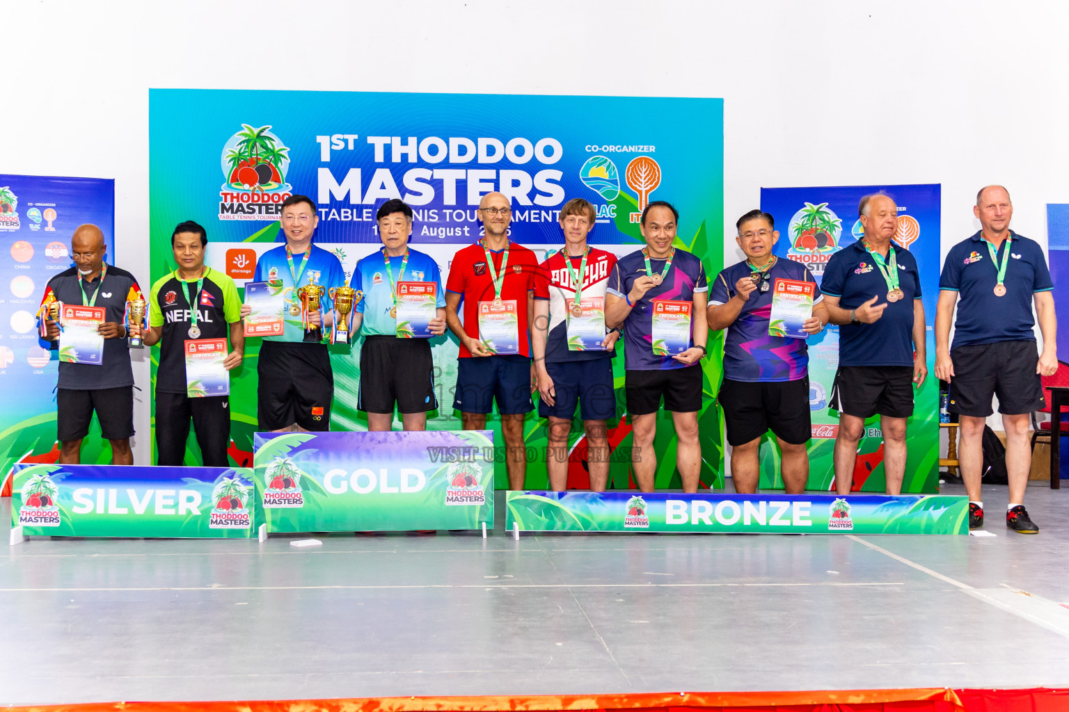 Day 4 of 1st Thoddoo Masters Table Tennis Tournament was held on Sunday, 24th August 2025 in AA Thoddoo, Maldives. Photos: Nausham Waheed / images.mv
