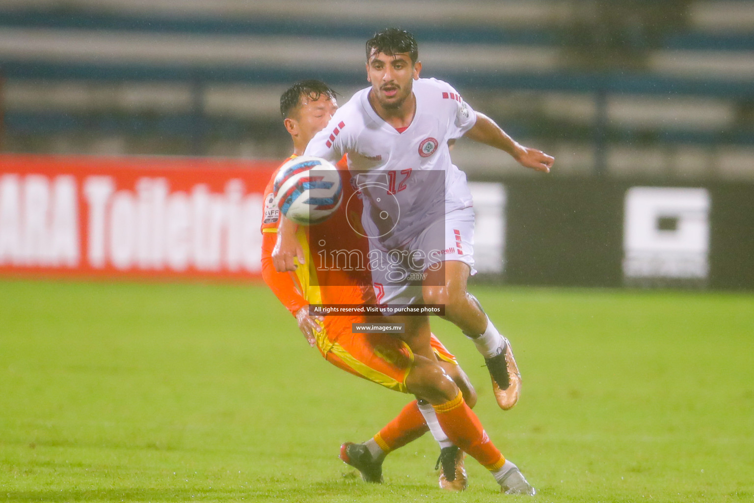 Bhutan vs Lebanon in SAFF Championship 2023 held in Sree Kanteerava Stadium, Bengaluru, India, on Sunday, 25th June 2023. Photos: Hassan Simah / images.mv