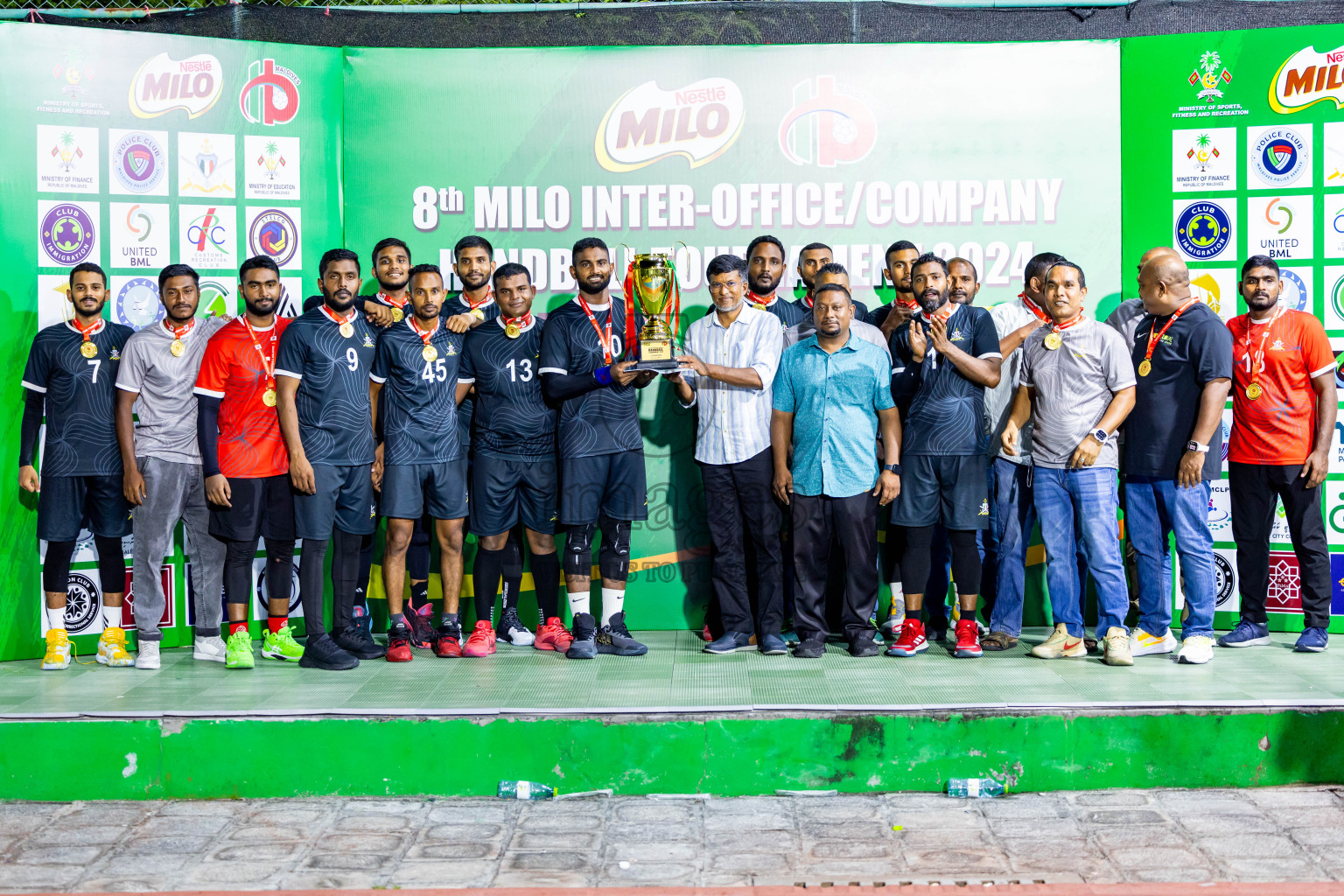 2nd Division Final of 8th Inter-Office/Company Handball Tournament 2024, held in Handball ground, Male', Maldives on Tuesday, 17th September 2024 Photos: Nausham Waheed/ Images.mv