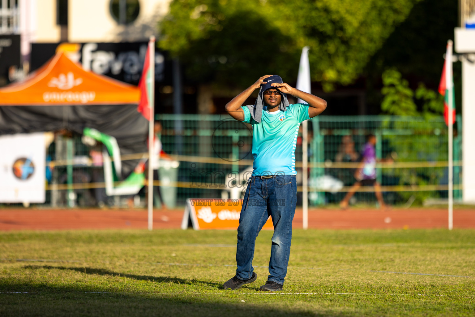 Day 1 of MWSC Interschool Athletics Championships 2024 held in Hulhumale Running Track, Hulhumale, Maldives on Saturday, 9th November 2024. Photos by: Ismail Thoriq / Images.mv