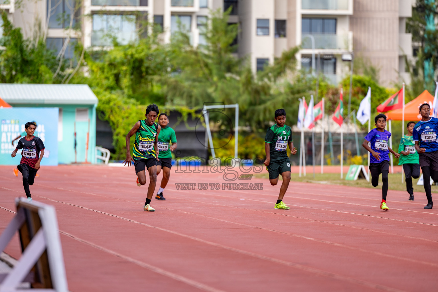 Day 2 of MWSC Interschool Athletics Championships 2024 held in Hulhumale Running Track, Hulhumale, Maldives on Sunday, 10th November 2024. 
Photos by: Hassan Simah / Images.mv