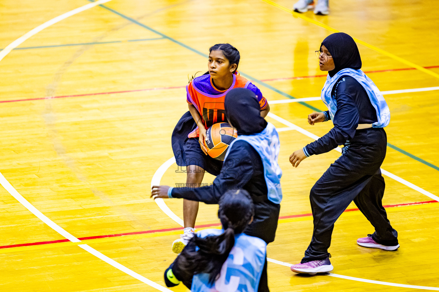 Day 14 of 25th Inter-School Netball Tournament was held in Social Center at Male', Maldives on Sunday, 25th August 2024. Photos: Nausham Waheed / images.mv