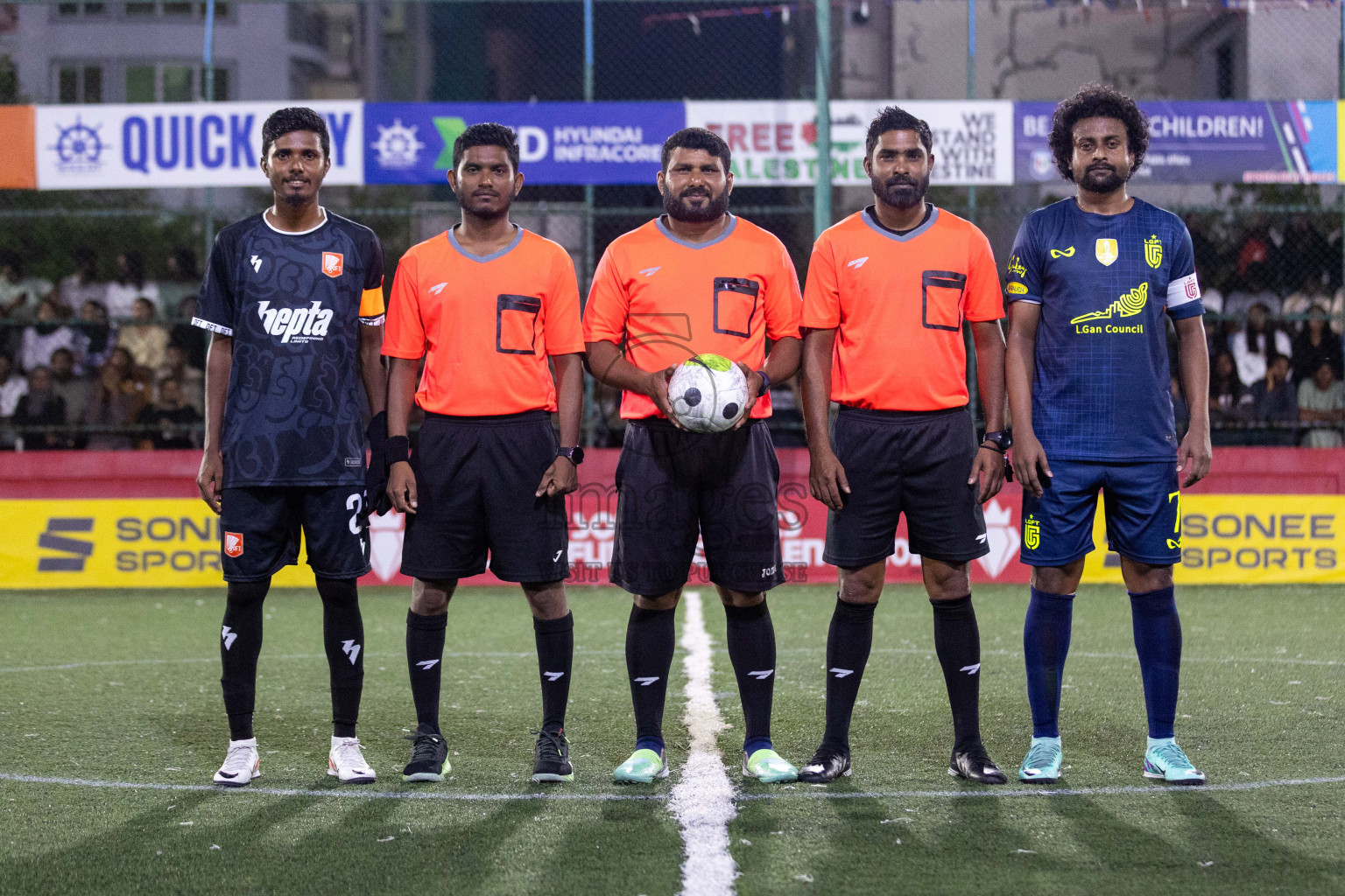 L  Dhanbidhoo vs L Gan in Day 20 of Golden Futsal Challenge 2024 was held on Saturday , 3rd February 2024 in Hulhumale', Maldives Photos: Nausham Waheed / images.mv