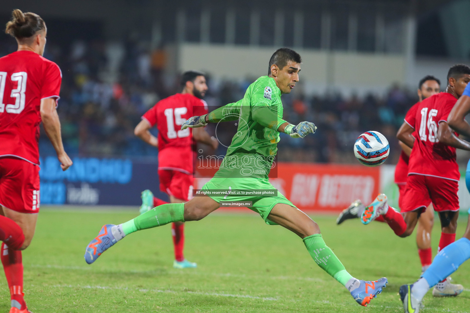 Lebanon vs India in the Semi-final of SAFF Championship 2023 held in Sree Kanteerava Stadium, Bengaluru, India, on Saturday, 1st July 2023. Photos: Hassan Simah / images.mv