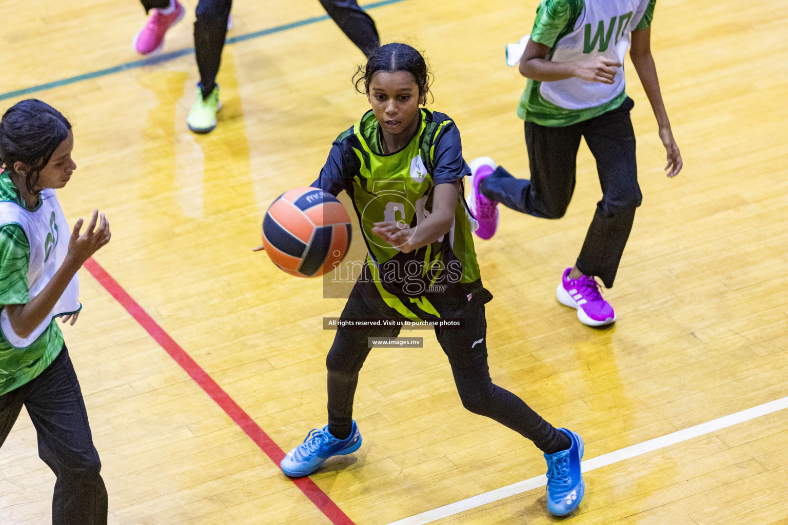 Day3 of 24th Interschool Netball Tournament 2023 was held in Social Center, Male', Maldives on 29th October 2023. Photos: Nausham Waheed, Mohamed Mahfooz Moosa / images.mv