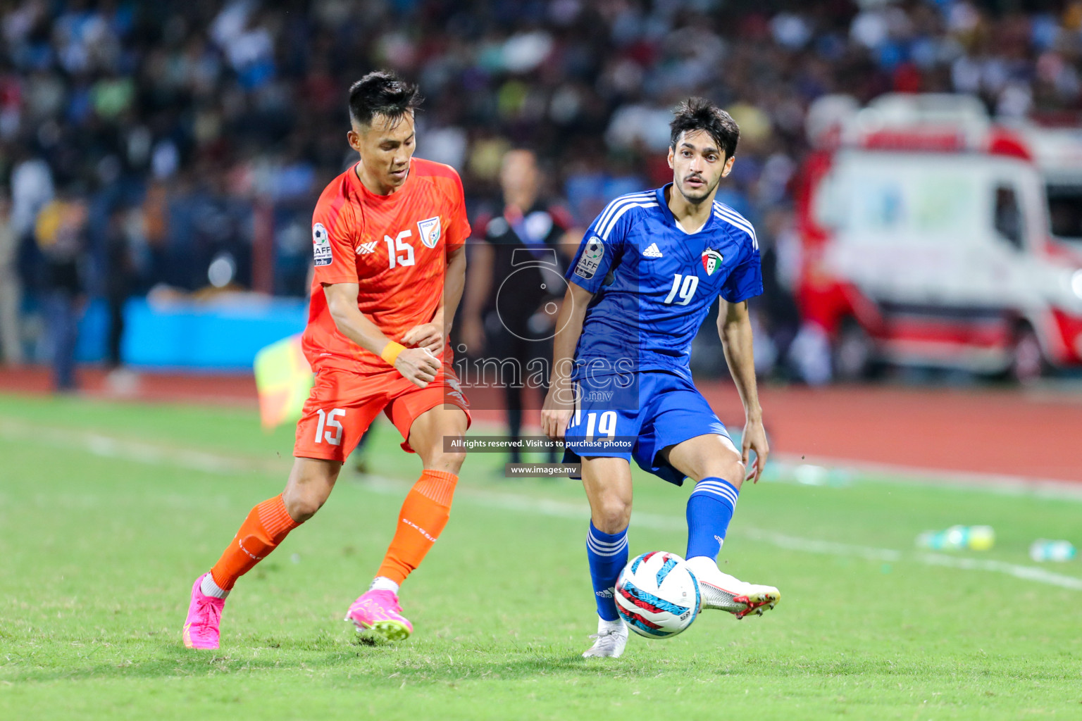 Kuwait vs India in the Final of SAFF Championship 2023 held in Sree Kanteerava Stadium, Bengaluru, India, on Tuesday, 4th July 2023. Photos: Nausham Waheed, Hassan Simah / images.mv