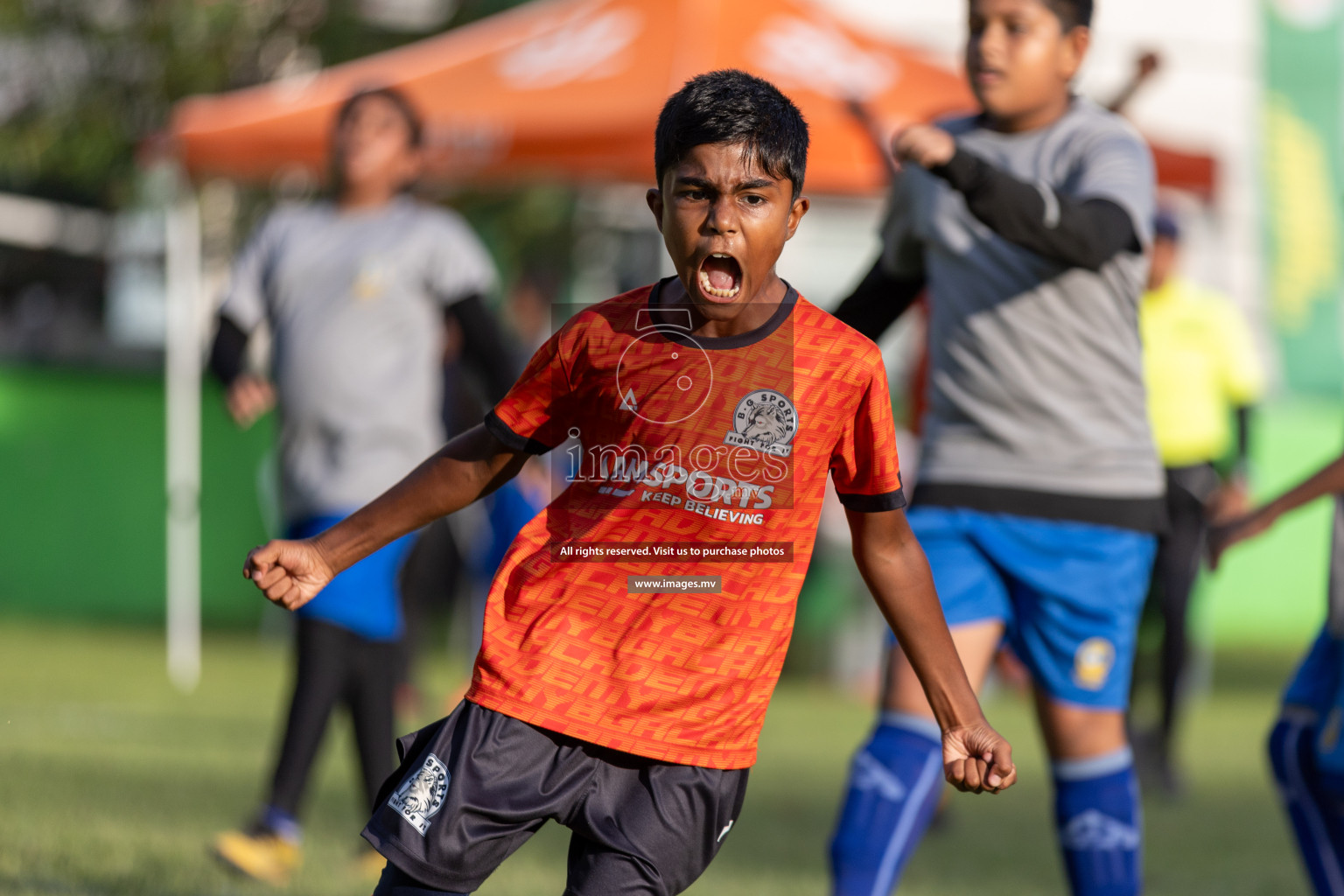 Day 1 of MILO Academy Championship 2023 (U12) was held in Henveiru Football Grounds, Male', Maldives, on Friday, 18th August 2023. Photos: Mohamed Mahfooz Moosa / images.mv