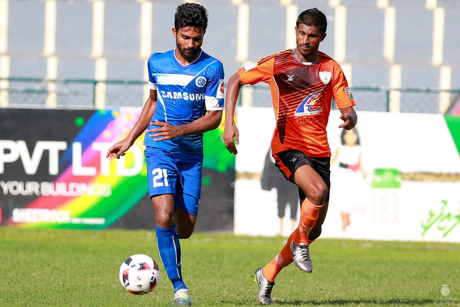 New Radiant Sports Club vs Club Eagles in the second round of Ooredoo Dhivehi Premiere League. 2016 Male', Saturday  13 August 2016. (Images.mv Photo: Abdulla Abeedh)