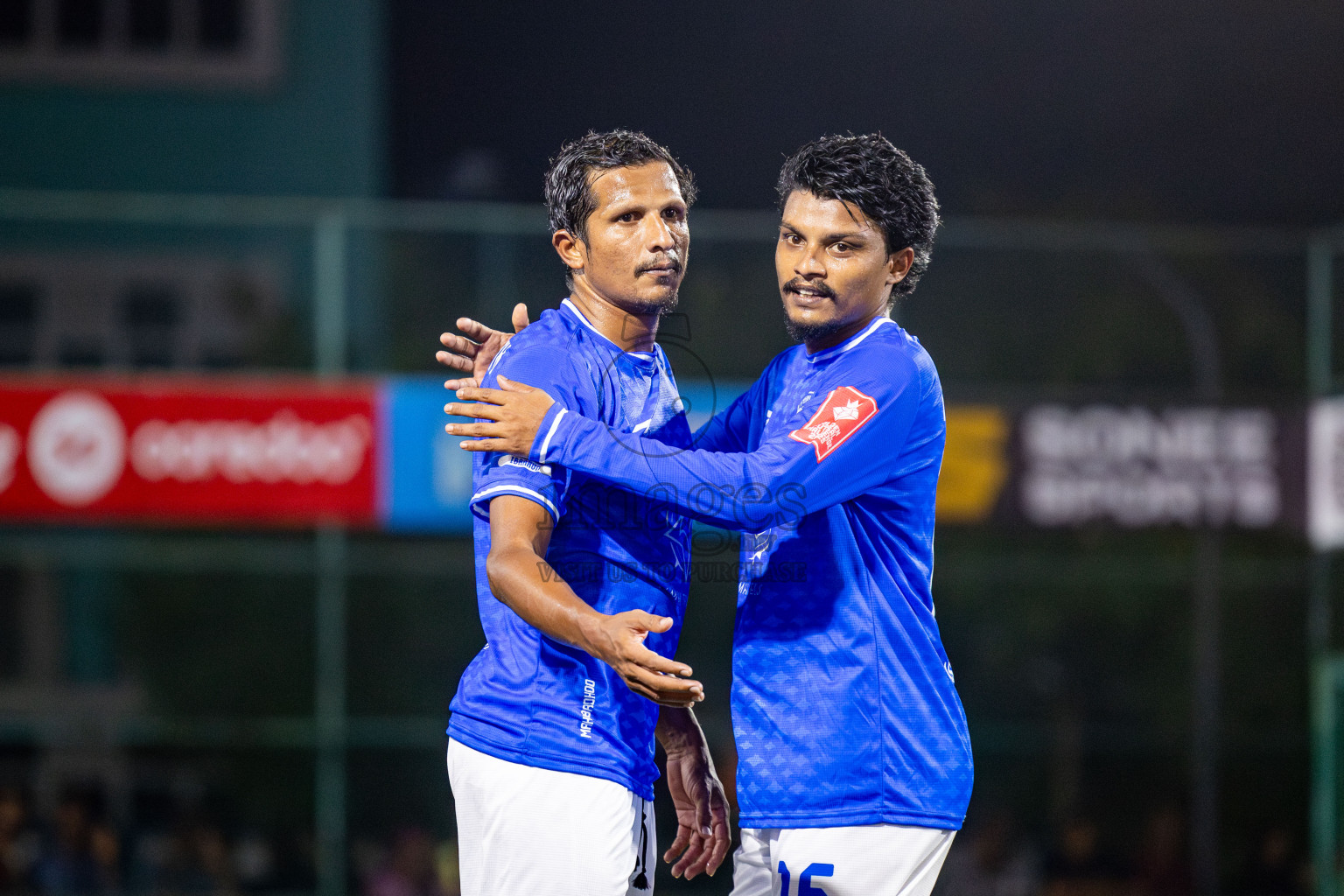 ADh Mahibadhoo vs ADh Omadhoo in Day 15 of Golden Futsal Challenge 2025 was held on Sunday, 19th January 2025, in Hulhumale', Maldives. Photos: Nausham Waheed / images.mv