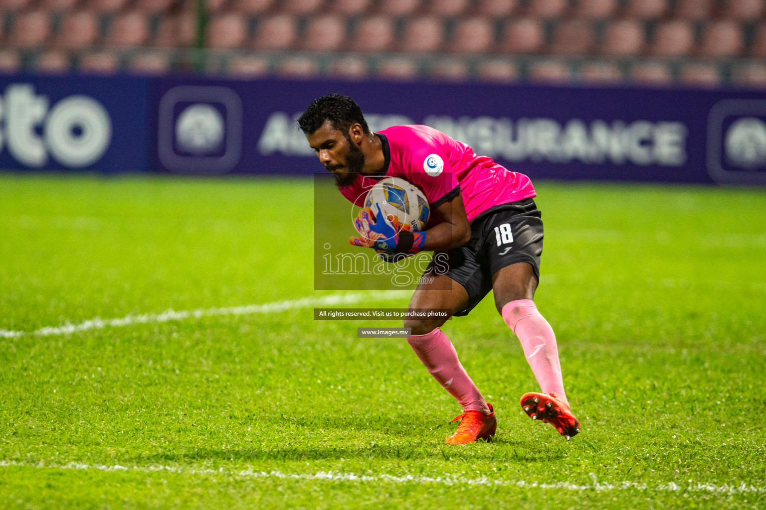 Club Valencia vs United Victory in the President's Cup 2021/2022 held in Male', Maldives on 19 December 2021