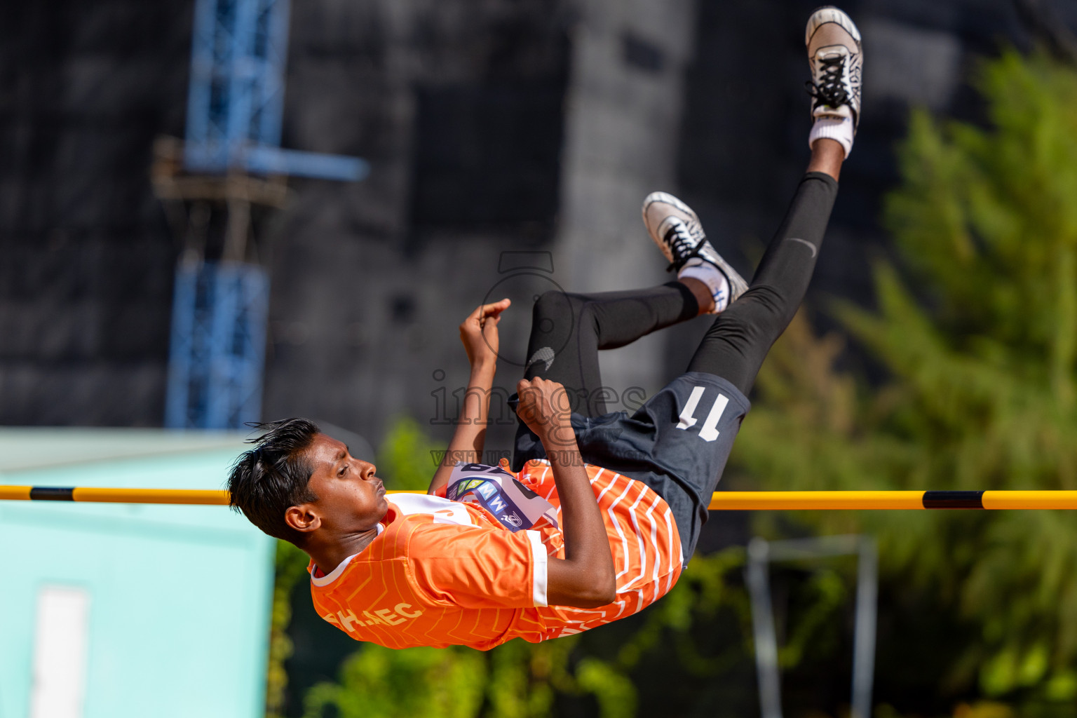 Day 2 of MWSC Interschool Athletics Championships 2024 held in Hulhumale Running Track, Hulhumale, Maldives on Sunday, 10th November 2024. 
Photos by:  Hassan Simah / Images.mv