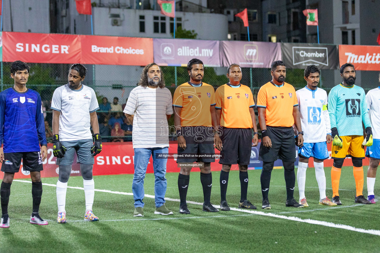 Team Fenaka vs Club AVSEC in Club Maldives Cup 2023 held in Hulhumale, Maldives, on Tuesday, 18th July 2023 Photos: Nausham Waheed / images.mv