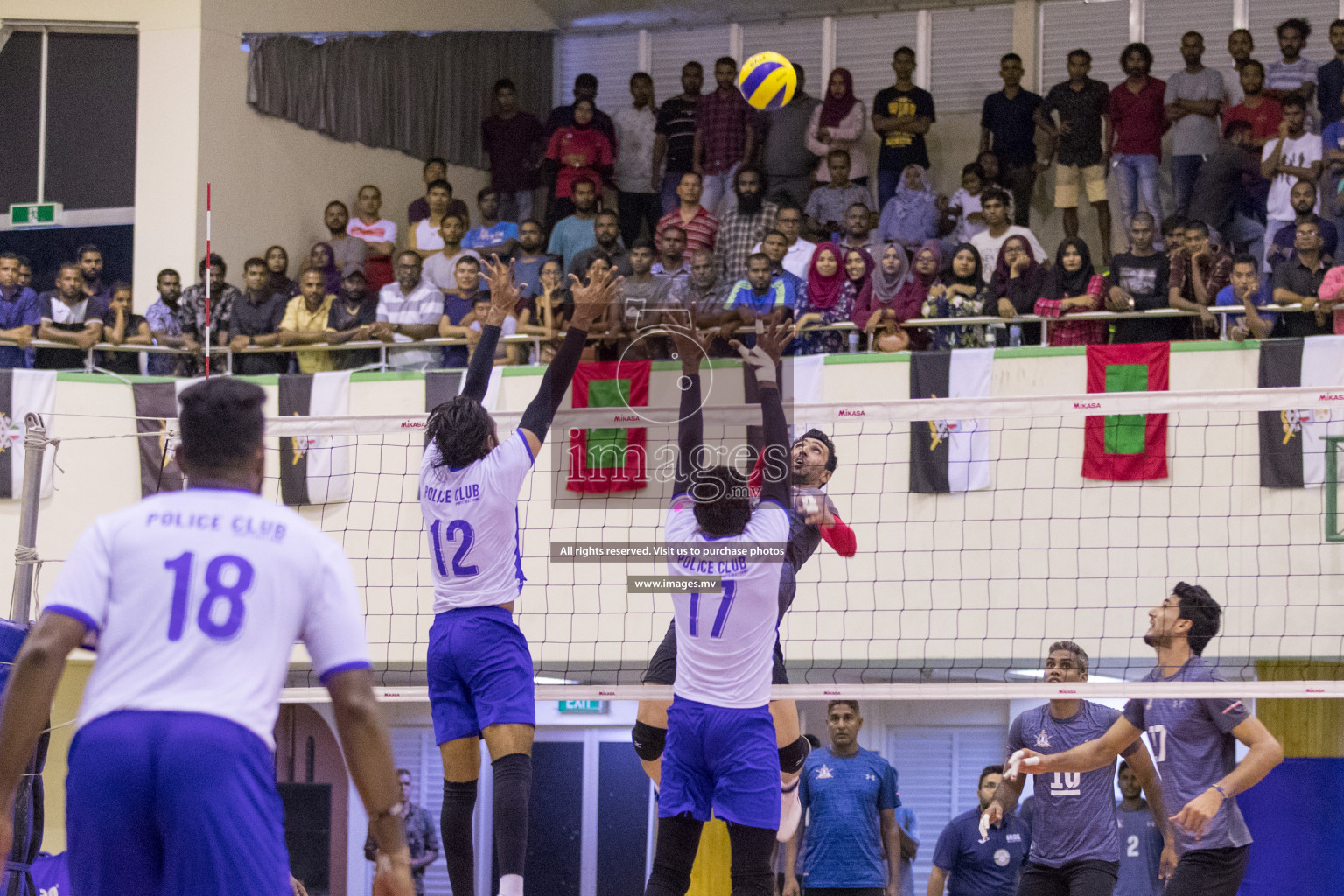 DSC vs Police Club in the finals of 51st National Volleyball Championship held in Male', Maldives on Sunday, 12th January 2019 Photos: Ismail Thoriq /images.mv