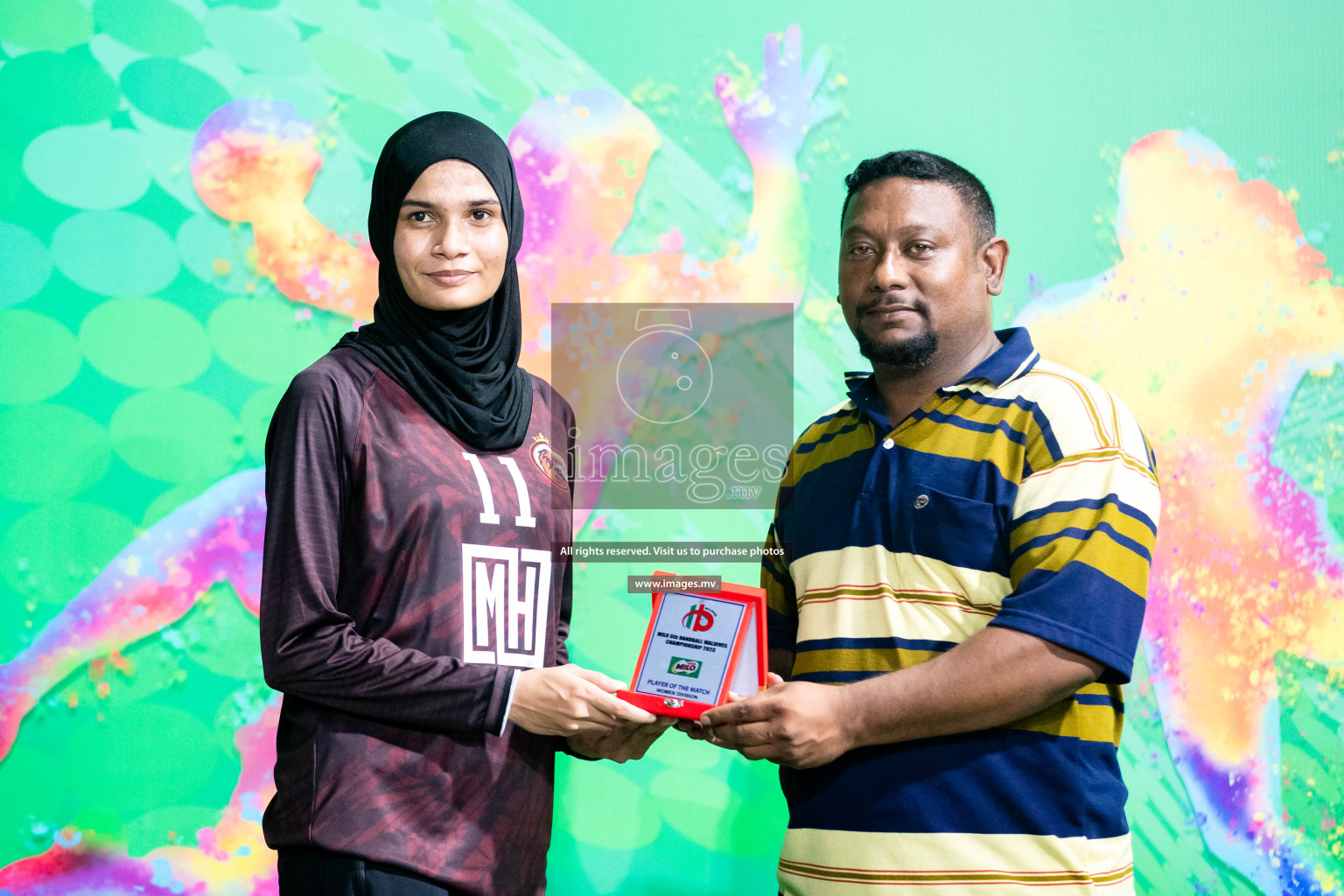 Day 5 of 6th MILO Handball Maldives Championship 2023, held in Handball ground, Male', Maldives on Friday, 24th May 2023 Photos: Shuu Abdul Sattar/ Images.mv