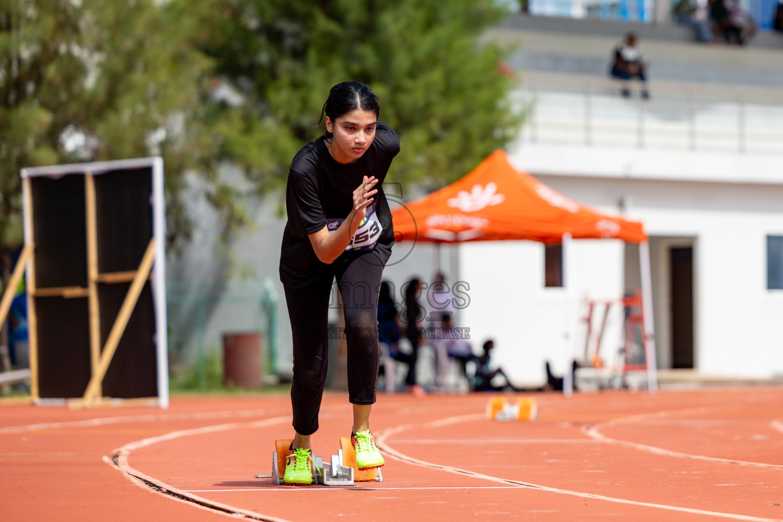 Day 2 of MWSC Interschool Athletics Championships 2024 held in Hulhumale Running Track, Hulhumale, Maldives on Sunday, 10th November 2024. 
Photos by:  Hassan Simah / Images.mv