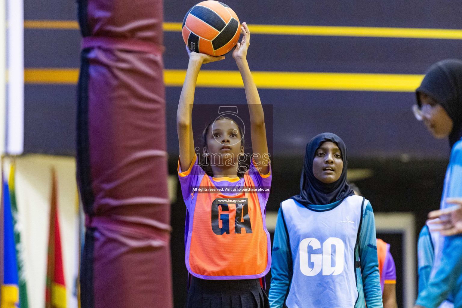 Day3 of 24th Interschool Netball Tournament 2023 was held in Social Center, Male', Maldives on 29th October 2023. Photos: Nausham Waheed, Mohamed Mahfooz Moosa / images.mv