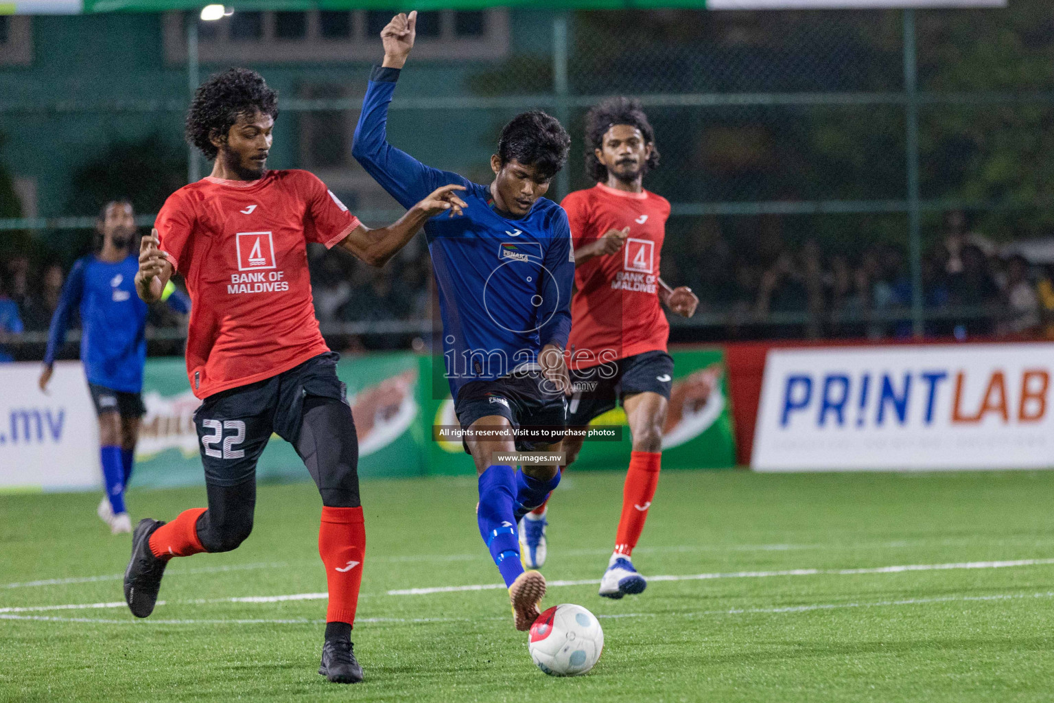 Team Fenaka vs United BML in Club Maldives Cup 2022 was held in Hulhumale', Maldives on Sunday, 9th October 2022. Photos: Ismail Thoriq / images.mv