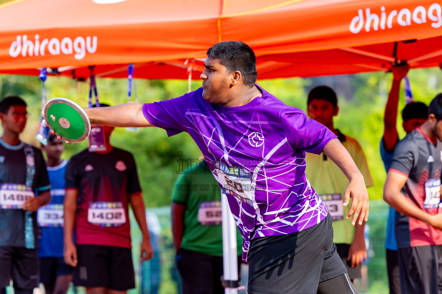 Day 5 of MWSC Interschool Athletics Championships 2024 held in Hulhumale Running Track, Hulhumale, Maldives on Wednesday, 13th November 2024. Photos by: Nausham Waheed / Images.mv