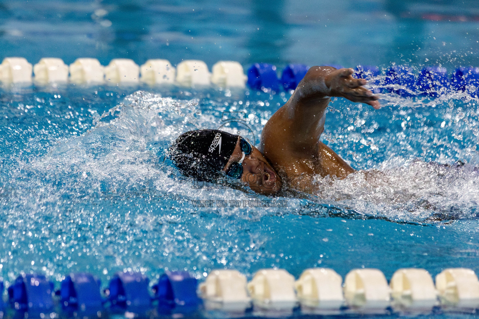 Day 2 of National Swimming Competition 2024 held in Hulhumale', Maldives on Saturday, 14th December 2024. Photos: Hassan Simah / images.mv