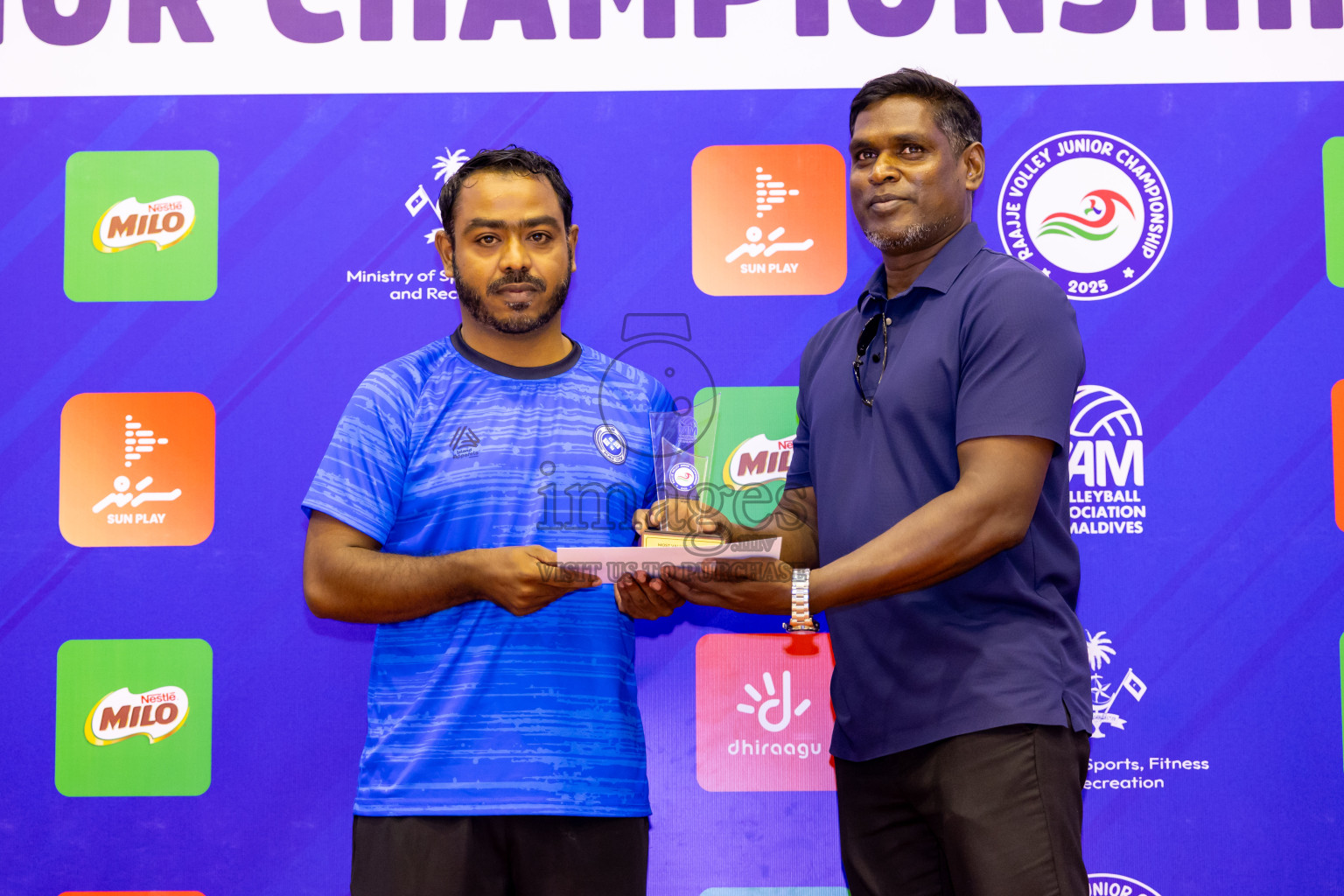 Male' City Team 1 vs Male' City Team 3 in the Finals of MILO Raajje Volley Junior Championship 2025 (U19 Girls) was held in Social Center Indoor Hall, Maldives on Sunday, 28th September 2025. Photos: Nausham Waheed / images.mv