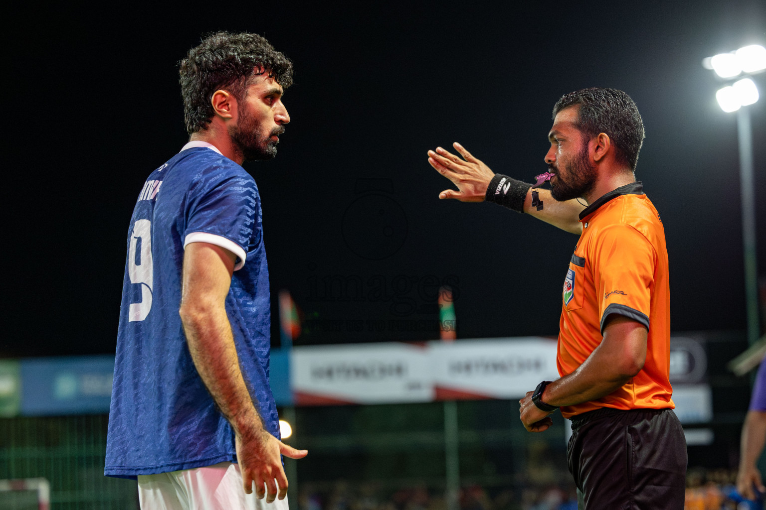 MACL vs Club Immigration in Day 7 of Club Maldives Cup 2025 was held in Rehendhi Futsal Ground, Hulhumale', Maldives on Tuesday, 7 October 2025. 
Photos: Hassan Simah / images.mv